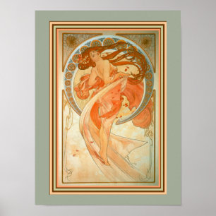 Alphonse Mucha Art Poster 12 x 16