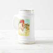 Alphonse Mucha Art Summer Bierpul (Voorkant links)