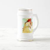 Alphonse Mucha Art Summer Bierpul (Voorkant rechts)