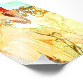 Alphonse Mucha Art Summer Foto Afdruk (Hoek)