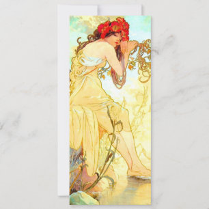 Alphonse Mucha Art Summer Kaart