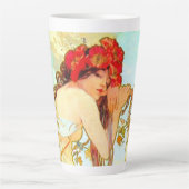 Alphonse Mucha Art Summer Latte Mok (Voorkant)