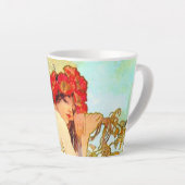 Alphonse Mucha Art Summer Latte Mok (Rechterhoek)