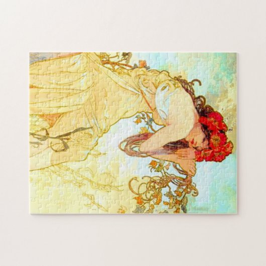 Alphonse Mucha Art Summer Legpuzzel (Horizontaal)