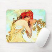 Alphonse Mucha Art Summer Muismat (Met muis)