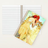 Alphonse Mucha Art Summer Notitieboek (Binnen)