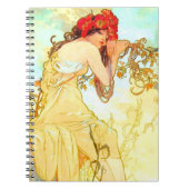 Alphonse Mucha Art Summer Notitieboek (Voorkant)