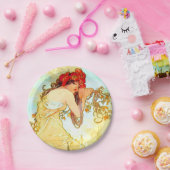 Alphonse Mucha Art Summer Papieren Bordje (Feest)