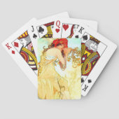 Alphonse Mucha Art Summer Pokerkaarten (Achterkant)