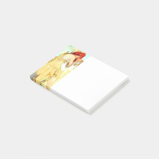 Alphonse Mucha Art Summer Post-it® Notes (Schuin)