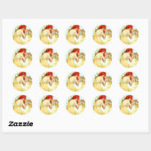 Alphonse Mucha Art Summer Ronde Sticker (Vel)