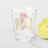 Alphonse Mucha Art Summer Shot Glas (Achterkant)
