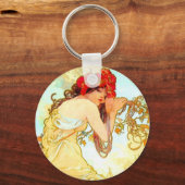 Alphonse Mucha Art Summer Sleutelhanger (Voorkant)