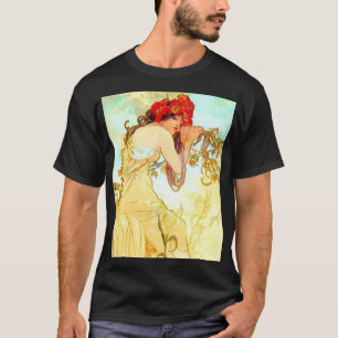 Alphonse Mucha Art Summer T-shirt