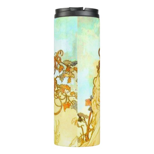Alphonse Mucha Art Summer Thermosbeker (Achterkant)