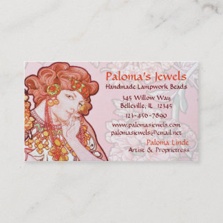 Alphonse Mucha Art Visitekaartjes