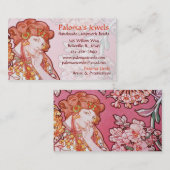Alphonse Mucha Art Visitekaartjes (Voorkant / Achterkant)