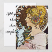 Alphonse Mucha Artwork Kaart (Voorkant / Achterkant)