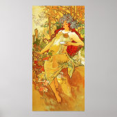 Alphonse Mucha Autumn Poster (Voorkant)