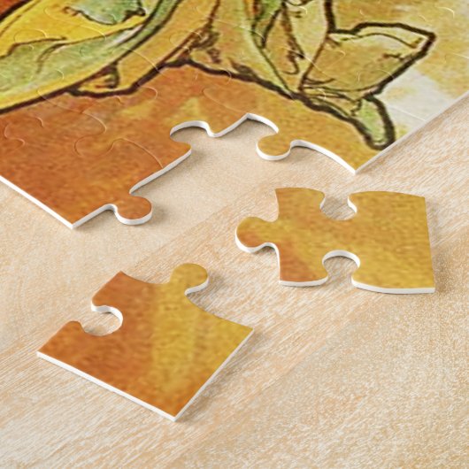 Alphonse Mucha Autumn Puzzle Legpuzzel (Zijkant)