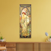 Alphonse Mucha, Avondbeschouwing Canvas Afdruk (Insitu (Woonkamer))