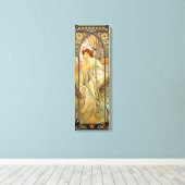 Alphonse Mucha, avondbeschouwing Canvas Afdruk (Insitu (Houten vloer))