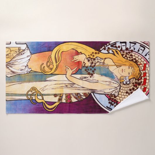 Alphonse Mucha Badhanddoek (Badhanddoek)
