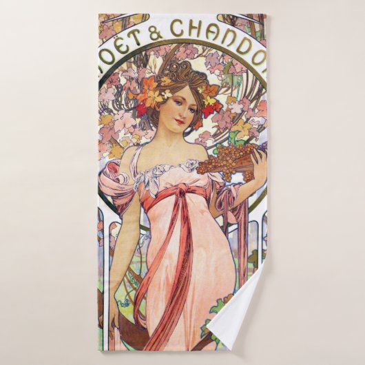 Alphonse Mucha Badhanddoek (Badhanddoek)