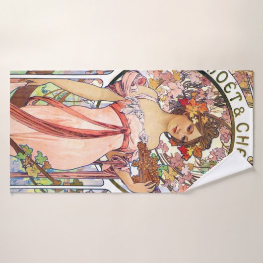 Alphonse Mucha Badhanddoek (Badhanddoek)