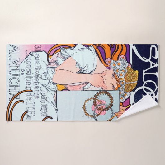 Alphonse Mucha Badhanddoek (Badhanddoek)