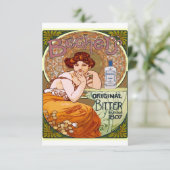Alphonse Mucha Bechers Woman Art Nouveau Save The Date (Staand voorkant)