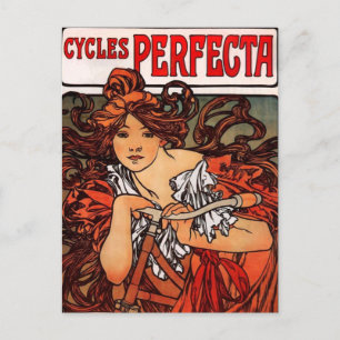 Alphonse Mucha  Bicycle Briefkaart