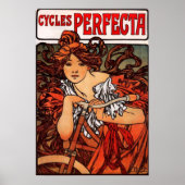 Alphonse Mucha  Bicycle Poster (Voorkant)