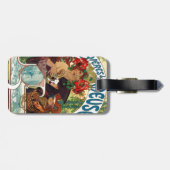 Alphonse Mucha Bieres De La Meuse Bagagelabel (Achterkant horizontaal)