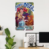 Alphonse Mucha. Bieres De La Meuse, c.1897 Poster (Thuiskantoor)
