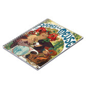 Alphonse Mucha Bieres de La Meuse Notitieboek (Linkerzijde)
