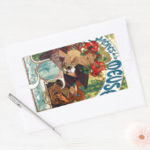 Alphonse Mucha Bieres de La Meuse Rechthoekige Sticker (Envelop)