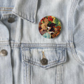 Alphonse Mucha Bieres de La Meuse Ronde Button 5,7 Cm (In situ)