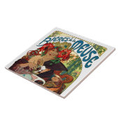 Alphonse Mucha Bieres de La Meuse Tegeltje (Zijkant)