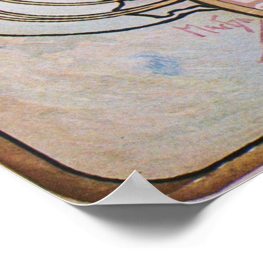 Alphonse Mucha. Biscuits Lefevre-Utile, 1896 Poster (Hoek)