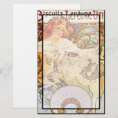 Alphonse Mucha Biscuits Lefevre-Utile Briefpapier (Voorkant / Achterkant)