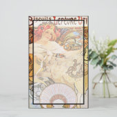 Alphonse Mucha Biscuits Lefevre-Utile Briefpapier (Staand voorkant)