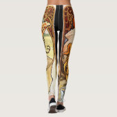 Alphonse Mucha Biscuits Lefevre-Utile Leggings (Achterkant)