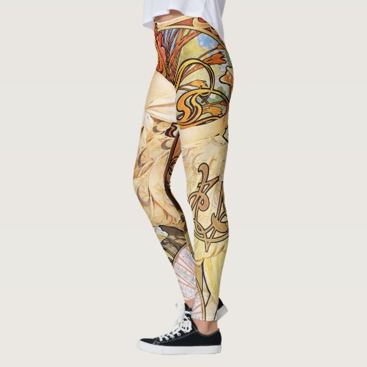 Alphonse Mucha Biscuits Lefevre-Utile Leggings (Links)
