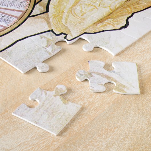 Alphonse Mucha Biscuits Lefevre-Utile Legpuzzel (Zijkant)