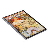Alphonse Mucha Biscuits Lefevre-Utile Notitieboek (Rechterzijde)