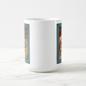 Alphonse Mucha Biscuits Lefevre-Utile Speckled van Magische Mok (Midden)