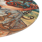 Alphonse Mucha Biscuits Lefevre-Utile Speckled van Snijplank (Hoek)