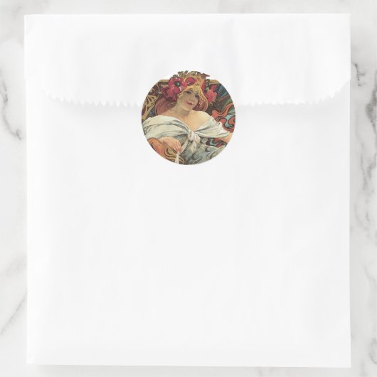 Alphonse Mucha "Biscuits" Stickers (Tas)