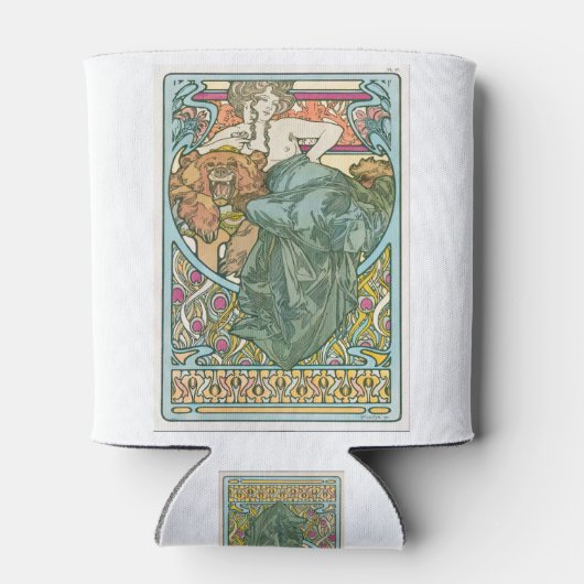 Alphonse Mucha Blikjeskoeler (Achterkant)